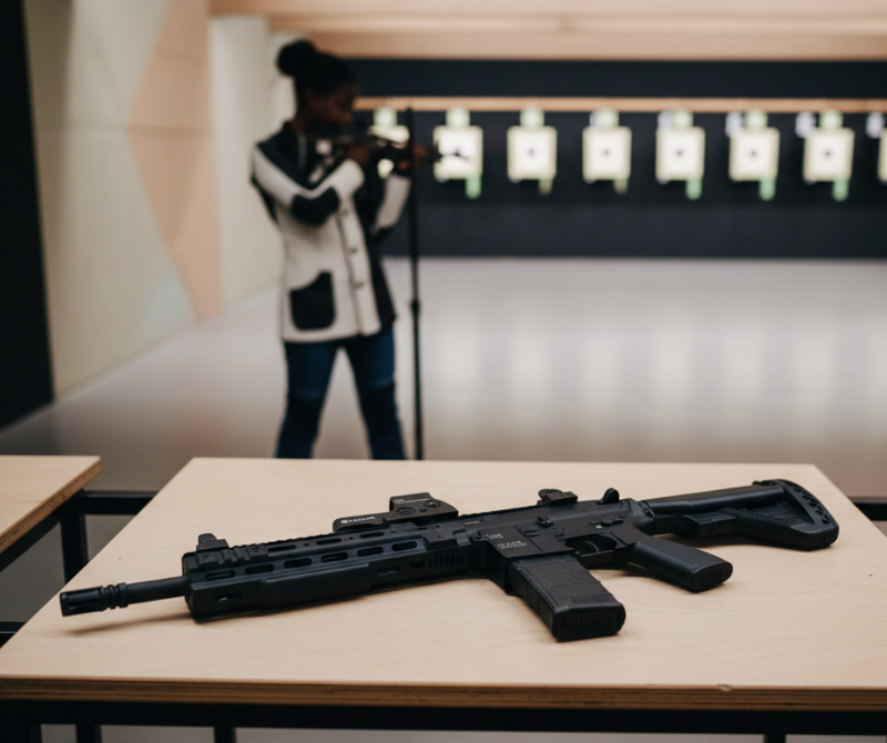 Electric Water Rifle HK416D Battery-Powered Extreme Defense Tool Black